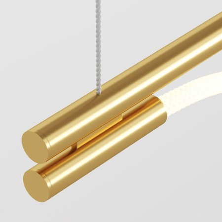 Suspension lamp Maytoni Mod166PL-L20G3K, LED, 21W, 180x18 cm, 910lm, Color Gold-1