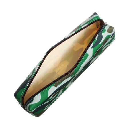 School Penal "Millitari", on a zipper, green-3