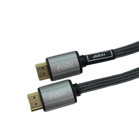 Audio-Video cable LAZSO WH-111-B HDMI (M)/HDMI (M) 1m. gilding. Black (WH-111 (1M) -B) 107482