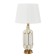 Armando table lamp E27 40W white-gold 28x28x55 cm Risalux