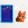 Diamond mosaic in a frame for children "Cat with a gift"