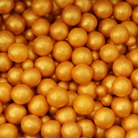 Confectionery sprinkling with a soft center "Pearls", gold, 1.5 kg