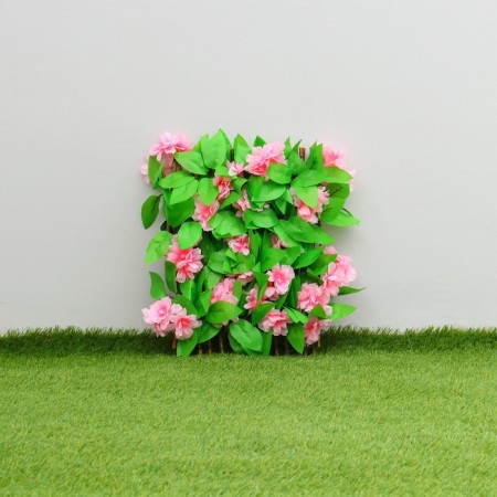 Decorative fence, 110 × 40 cm, "pink flowers", Greengo-4