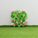 Decorative fence, 110 × 40 cm, "pink flowers", Greengo