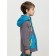 Windbreaker for boys, height 116 cm, gray color