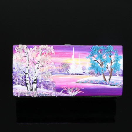 Casket "Winter" 15x7x5.5 cm, stone baby, coil-4