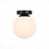 Wall lamp EVOLUCE. SL717.401.01. Acini. 1x40 W, E27, 18x18x22 cm, black color