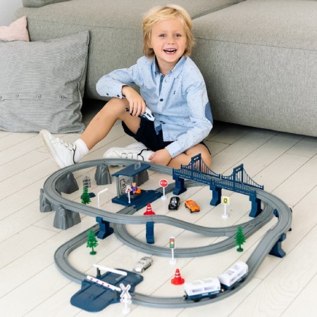 Children's Railway "My City", 103 subjects, blue-2