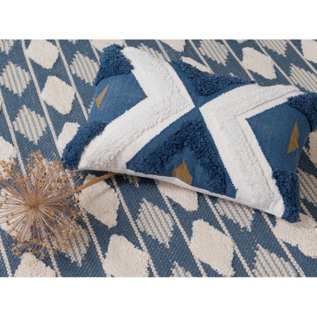 Argyle Ethnic cotton carpet, size 70x160 cm-4