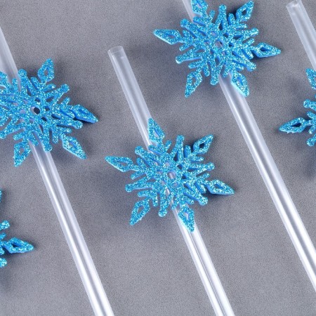 Pipe "Snowflakes", in the set of 6 pcs., Blue-1