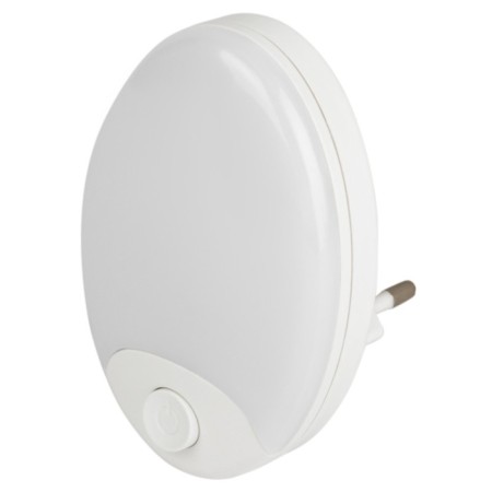 Non-light nightlight NN-623-SW-W into a socket with a switch, white color