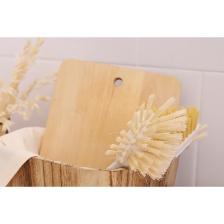 Brush for dishes Meli, 8 × 6.5 × 29 cm, bamboo handle, beige color-12