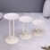Set of candlesticks 10x20; 10x15; 10x10 cm, white