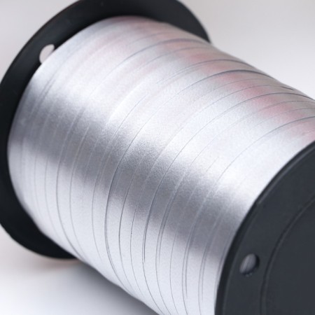 Tape for decor and gifts, silver, 0.5 cm x 250 m-2