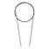 Circular knitting needles, brass 100 cm/ 3.0 mm