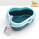 Toilet "Cloud" with a triangular side 48.5 x 39 x 20 cm, blue