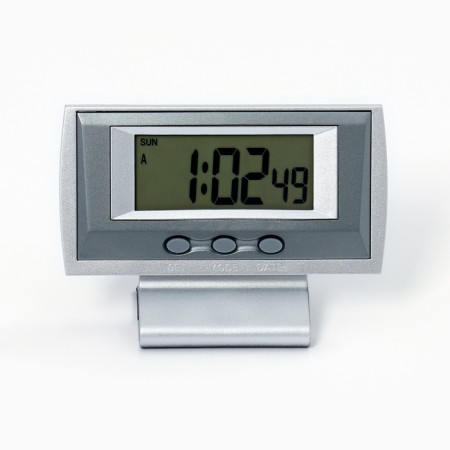 Electronic desktop watches: calendar, alarm clock, 1 aaa, 10.5 x 4.2 x 7.7 cm