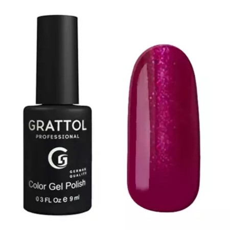 Grattol Color Gel Polish, No. 086 Glossy Crimson, 9 ml