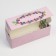 Confectionery packaging, cupcake box with a window, “berry”, 26 x 10 x 8 cm
