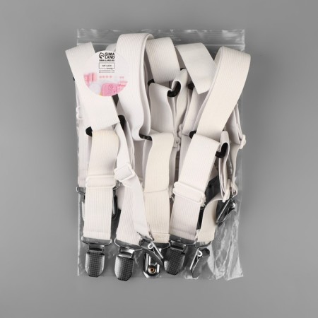 Clamps on elastic band, with regulators, on 4 angles and 2 sides, 2 × 240 cm, white color-7
