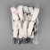 Clamps on elastic band, with regulators, on 4 angles and 2 sides, 2 × 240 cm, white color
