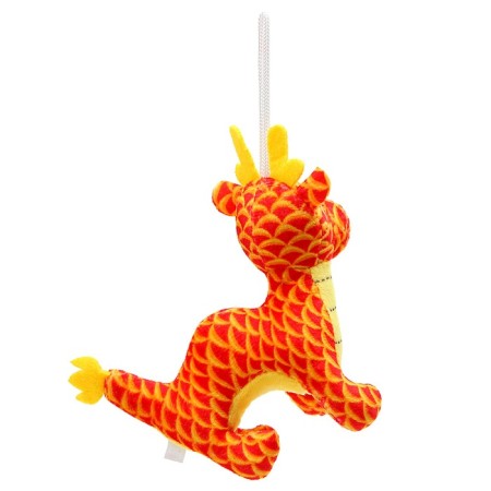 Soft toy "Dragon" on the suspension, 13 cm, color orange color-4