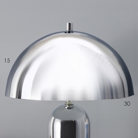 Traffic lamp with lampshade Risalux "Chelsea" Modern, E27, 3 W, Chrome, 29 × 29 × 49 cm-2