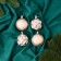 Set of balls plastic D-5.5 cm, 4 pcs "New Year's Fun" rhombus flower geometry, pink