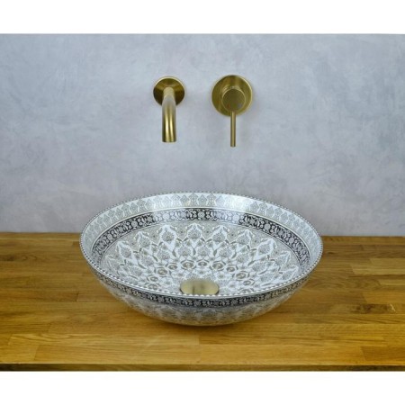 Sink "Marrakesh" 1008g, d = 405 mm, without opening for the mixer, manual painting-4