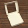 Folding box with the New Year's window 20 x 20 x 4 cm