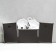 Photo frame plastic in 3 photos 10x15 cm "Two elephants" white 22x43x2 cm