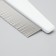 Comb with frequent teeth, 18 cm, plastic pen, white