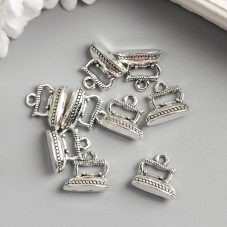Decor for creativity Metal "iron" silver 1.3x1.4 cm-1