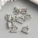 Decor for creativity Metal "iron" silver 1.3x1.4 cm