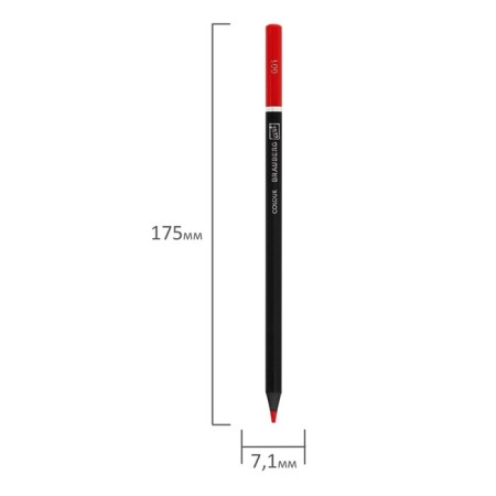 Pencils 72 colors, Brauberg Art Premiere, 4 mm diameter, in a metal pencil case-6