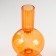 Glass of Glass for 1 candle "Somma" transparent orange 14x7x7 cm