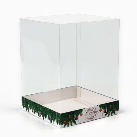 Box for confectionery "New Year's mood", 15 x 15 x 20 cm, New Year-1