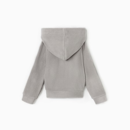 Children's sweatshirt Minaku: Fleece Soft, Gray color, height 110 cm-3