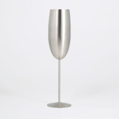 Stainless steel glass for cocktails, 300 ml, 25 × 6.5 cm, chrome color