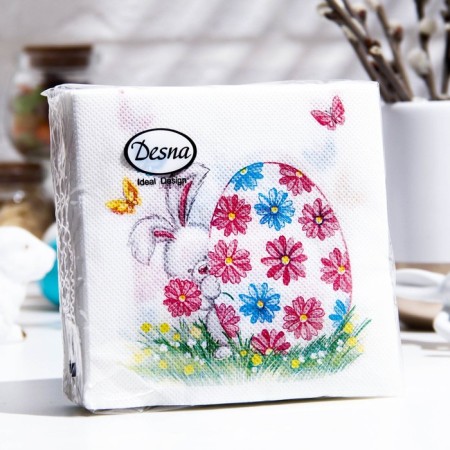 DESNA Design Paper Napkins "Easter Gift", 1 layer, 40 sheets, 24*24