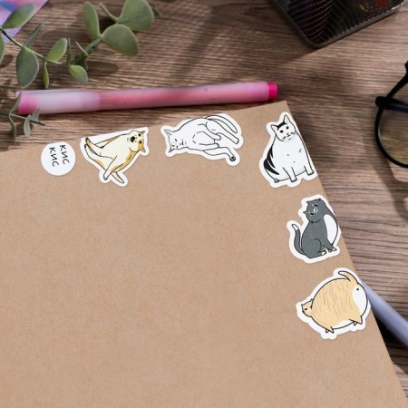 Stickers-stickers for the diary "Kitty", 9 x 18 cm-2