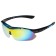 Bicycle glasses with interchangeable lenses in the case, blue color