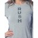 Dress with stripes, size 46, color gray-melange