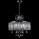 Suspended chandelier Citilux "Inga" CL335181, 59x58x120 cm, 8x60W, e14, gray color