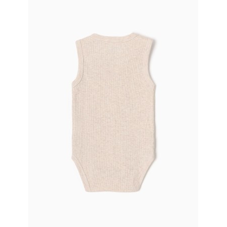 Body crumb I am melange without sleeves, height 74-80, beige-1