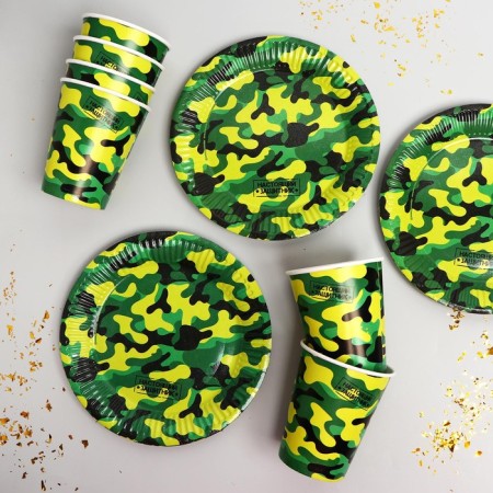 Set of paper utensils "Khaki"-1