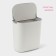 Garbage bucket touch shade, 9 l, white color