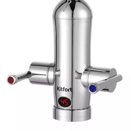KitFort KT-4030 water heater, flowing, 3300 watts, 6 l/min, silver-4