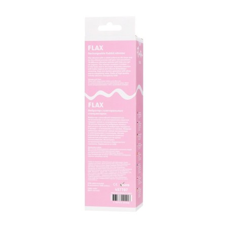 A relief vibrator with clitoral stimulation Flovetta Flax, silicone, mint, 17.5 cm-12