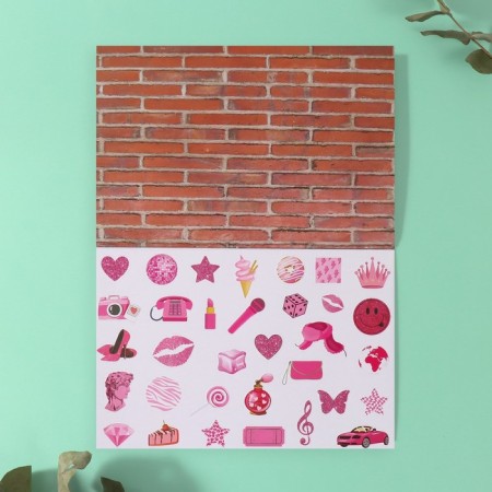Stickers in the book "Danger!" + 3 backgrounds 20.7x14.2 cm-5